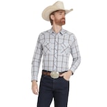 Camisa Vaquera Wrangler Hombre Slim Fit Manga Larga 814 Azul