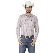 Camisa Vaquera Wrangler Hombre Slim Fit Manga Larga 570 Multicolor