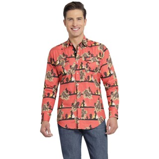 Foto 1 | Foto 1 | Camisa Vaquera Wrangler Hombre Slim Fit Manga Larga 524 Naranja