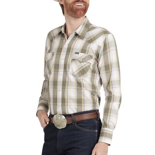 Foto 1 | Foto 1 | Camisa Vaquera Wrangler Hombre Regular Fit Manga Larga 817 Verde Oscuro