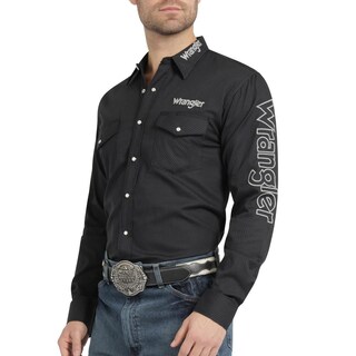 Foto 1 | Foto 1 | Camisa Vaquera Wrangler Hombre Regular Fit Manga Larga 799 Negro