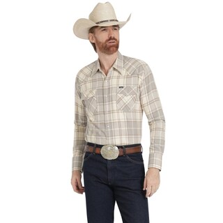 Foto 1 | Foto 1 | Camisa Vaquera Wrangler Hombre Regular Fit Manga Larga 787 Beige