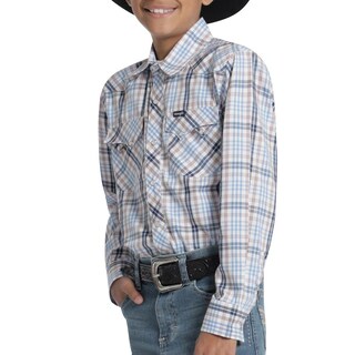 Foto 1 | Foto 1 | Camisa Vaquera Wrangler Niño Slim Fit Manga Larga 585 Azul