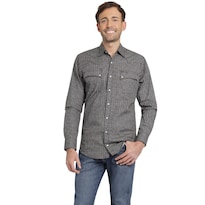 Camisa Vaquera Wrangler Hombre Slim Fit Manga Larga 574 Azul Marino