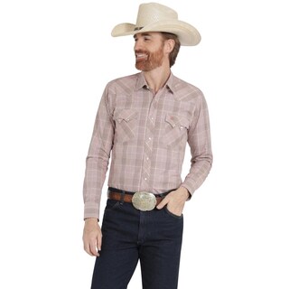 Foto 1 | Foto 1 | Camisa Vaquera Wrangler Hombre Slim Fit Manga Larga 520 Rosa