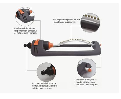 Foto 4 | Foto 4 | Rociador Oscilante Automático De 180 Grados