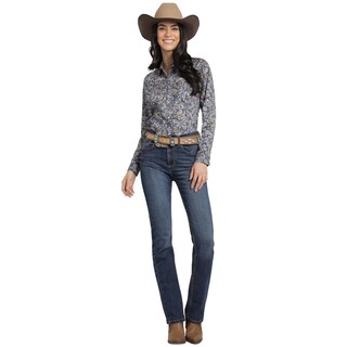 Foto 4 | Foto 4 | Blusa Vaquera Wrangler Mujer Slim Fit Manga Larga 653 Azul