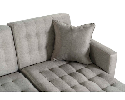 Foto 5 | Foto 5 | Sala Modular Doble Chaise Makora Marietta Con Memory Foam Color Gris Claro Lino Respaldo Reclinable De 3 Posiciones