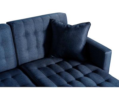 Foto 5 | Foto 5 | Sala Modular Doble Chaise Makora Marietta Con Memory Foam Color Azul Lino Respaldo Reclinable De 3 Posiciones