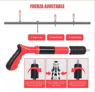 Foto 3 | Foto 3 | Pistola De Fijación De Pared De Clavos C/50 Clavos Portátil