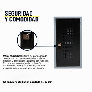 Foto 2 | Foto 2 | Locker Metalico Alvek 1 Puerta Candado Oficina Casa