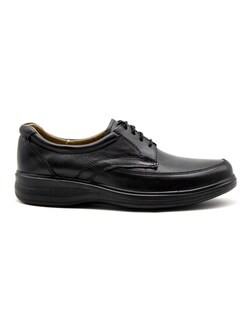 Foto 1 | Foto 1 | Zapato Comodo Hombre Pie Diabetico Piel Borrego Negro Agujetas