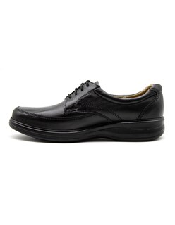 Foto 3 | Foto 3 | Zapato Comodo Hombre Pie Diabetico Piel Borrego Negro Agujetas