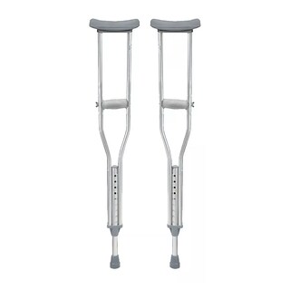 Foto 1 | Foto 1 | Drive Medical Muleta De Aluminio Con Cómoda Almohadilla Para Axilas Y Agarre De Mano Gris Adulto