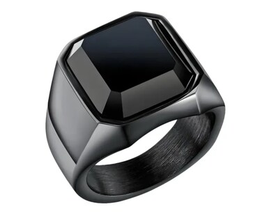 Foto 1 | Foto 1 | Anillo Xtellar Hombre Elegante Geométrico Acero Inoxidable