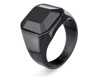 Foto 3 | Foto 3 | Anillo Xtellar Hombre Elegante Geométrico Acero Inoxidable