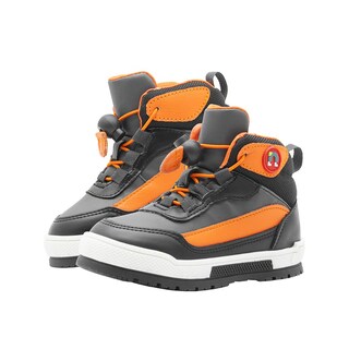 Foto 6 | Foto 6 | Tenis Bota Para Niño Casuales Cómodos Color Negro Naranja Negro