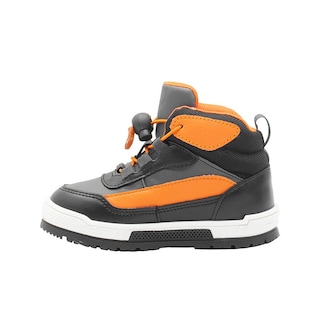 Foto 2 | Foto 2 | Tenis Bota Para Niño Casuales Cómodos Color Negro Naranja Negro