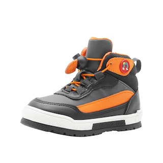 Foto 4 | Foto 4 | Tenis Bota Para Niño Casuales Cómodos Color Negro Naranja Negro