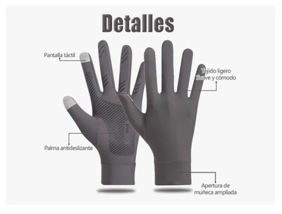 Foto 3 | Foto 3 | Guantes Xtellar Proteccion Solar Uv Para Conducir Con Grip Y Touch
