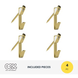 Foto 3 | Foto 3 | Colgadores De Fotos Ook 50584 Readynail Brass 13 5 Kg Paquete De 4 - Venta Internacional.