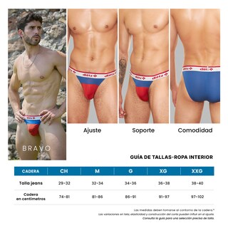 Foto 7 | Foto 7 | Set De 3 String Para Hombre Bravo Dietz Innovadora
