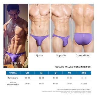 Foto 7 | Foto 7 | Calzoncillos Dietz Set De 4 Trusas Costa Para Hombre