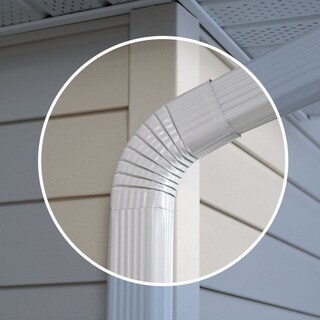 Foto 1 | Foto 1 | Codo Gutter Amerimax De Aluminio Blanco B 7 62x13 34x8 89 Cm - Venta Internacional.