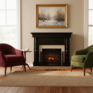 Foto 5 | Foto 5 | Chimenea Eléctrica Romana Chocolate Con Calefactor