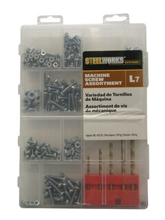 Foto 1 | Foto 1 | Kit De Tornillos Para Máquina Hillman Combinación De Cabeza Plana Acero 720 Unidades - Venta Internacional.