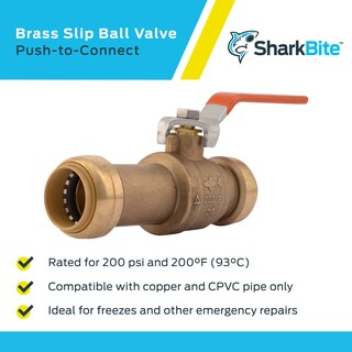 Foto 4 | Foto 4 | Válvula De Bola Deslizante Sharkbite De 1 Pulgada Empuja Para Conectar Latón - Venta Internacional.
