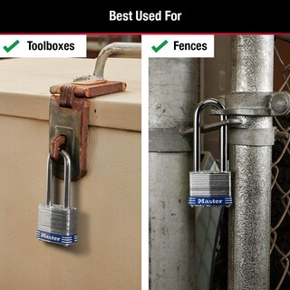 Foto 4 | Foto 4 | Padlock Master Lock 1trilj Outdoor Silver Paquete De 3 Con Llaves - Venta Internacional.