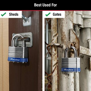 Foto 3 | Foto 3 | Padlock Master Lock 5t Para Exteriores Con Llave Paquete De 2 Unidades Con Llave Similar - Venta Internacional.