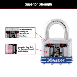Foto 5 | Foto 5 | Padlock Master Lock 5t Para Exteriores Con Llave Paquete De 2 Unidades Con Llave Similar - Venta Internacional.