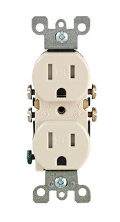 Foto 1 | Foto 1 | Outlet Leviton Duplex Light Almond 15 A 125 V Paquete De 10 - Venta Internacional.