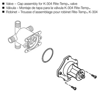 Foto 2 | Foto 2 | Tapa Mezcladora Para Válvula De Ducha Con Equilibrio De Presión 1/2 Kohler Gp77759 - Venta Internacional.