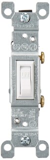 Foto 2 | Foto 2 | Interruptor Leviton De 15 Amperios 120 V Unipolar Ac Silencioso Blanco - Venta Internacional.
