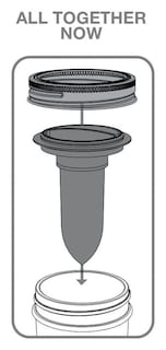 Foto 4 | Foto 4 | Salero Y Pimentero Jarware Para Tarros Mason  Color Gris - Venta Internacional.