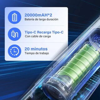 Foto 5 | Foto 5 | ''aspirador De Mano Portátil Usb Recargable 3 En 1 Profesional Negra Dorada ''