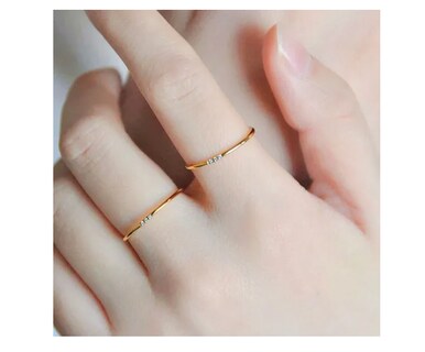 Foto 3 | Foto 3 | Anillo Delgado Xtellar Para Dama Acero Inoxidable Regalos Joyería