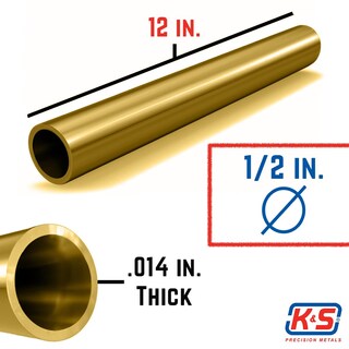 Foto 5 | Foto 5 | Tubo De Latón K&s Precision Metals De 12 Pulgadas X 1 3 Cm De Diámetro Exterior X 0 04 Mm De Pared - Venta Internacional.