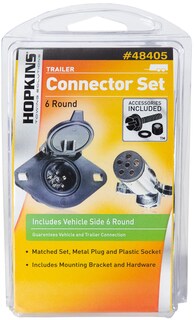 Foto 4 | Foto 4 | Juego De Conectores Redondos Auto Tow Hopkins 48405 De 6 Polos - Venta Internacional.