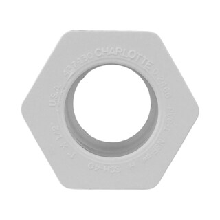 Foto 2 | Foto 2 | Buje Reductor Charlotte Pipe De Pvc Sch40 De 1 X 1/2 Color Blanco - Venta Internacional.