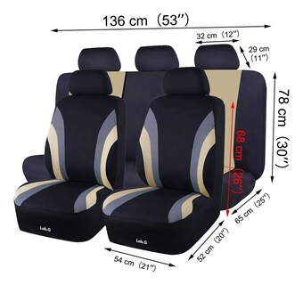Foto 2 | Foto 2 | Funda Universal para Asiento Automóvil 5 Piezas