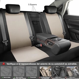 Foto 5 | Foto 5 | Funda Universal para Asiento Automóvil 5 Piezas