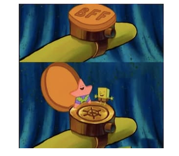Foto 3 | Foto 3 | 2 Anillos De Bob Esponja Para Mejores Amigos Anillo Bff 2