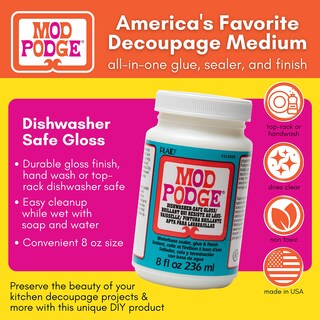 Foto 2 | Foto 2 | Sellador Pegamento Y Acabado Mod Podge Apto Para Lavavajillas 240 Ml Brillante - Venta Internacional.