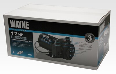 Foto 2 | Foto 2 | Bomba De Agua Wayne Cws50 Bomba De Chorro De Hierro Fundido De 0.5 Hp - Venta Internacional.