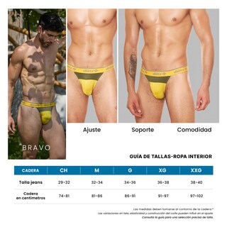 Foto 6 | Foto 6 | Set De 3 Tanga String Para Hombre Bravo Dietz Innovadora