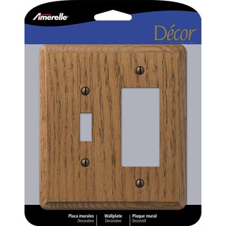 Foto 1 | Foto 1 | Plato De Pared Amerelle Contemporary De Madera Marrón Toggle 1 Gang - Venta Internacional.